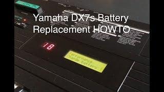 DX7s (DX7 mk2) Fix "Change Battery" Error HOWTO