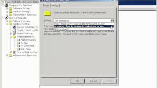 38 Folder Redirection Using Group Policy.wmv