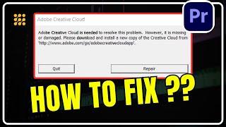 How to Fix "Adobe Creative Cloud is Missing or Damaged" Error?