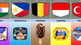 Ice Cream Brands From Different Countries