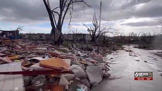 'It's just stuff, we'll be OK': Elkhorn neighbors review wreckage from devastating tornado