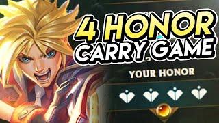 4 HONOR CARRY GAME - Full Ezreal Gameplay