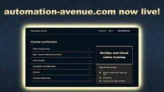 Learn DevOps and Cloud with automation-avenue! Now live !