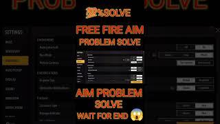 how to change Aim in free fire new update? #shorts