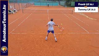 Amateur Tennis - Full Match  -  LK 21.2 vs LK 16.1 (NTRP 3.0 vs NTRP 4.0)