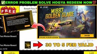 FREE FIRE REDEEM CODE TODAY 30 JANUARY REDEEM CODE FREE FIRE | FF REDEEM CODE TODAY 30 JANUARY