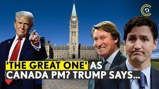 Trump Trolls Trudeau, Says Ex-Hockey Star Wayne Gretzky Should Be Canada PM | US Canada | CLRCUT