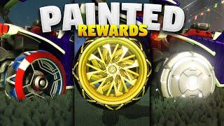 ALL NEW PAINTED FAN REWARD WHEELS ON ROCKET LEAGUE