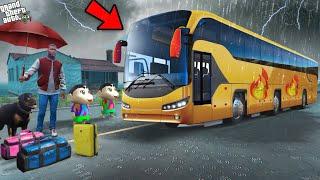 Shinchan, Franklin & Pinchan Plan A Luxury Bus Trip In Los Santos In Gta 5!