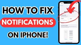 How to fix not getting notifications on iphone (Quick fix 2024)