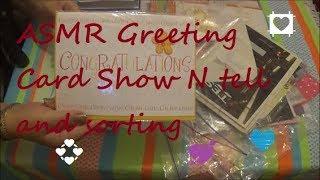  ASMR Greeting Card Show N Tell And Sorting 