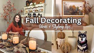 Cozy Fall 2024 Decorating Ideas + Styling Tips | Autumn Decorate with Me | Dining Room Mini-Tour