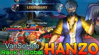 You Can't Escape Me!! Hanzo Deadly Demon Hanekage - Top 1 Global Hanzo by VanSoHee - Mobile Legends
