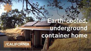 Earth-cooled, shipping container underground CA home for 30K