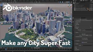 Create City in Blender in just a few clicks using Google maps