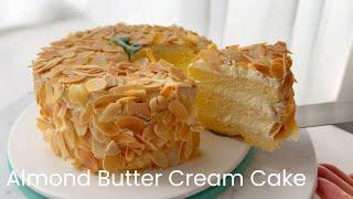 Almond Butter Cream Cake Chiffon Cake