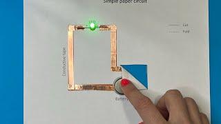 Simple paper circuit
