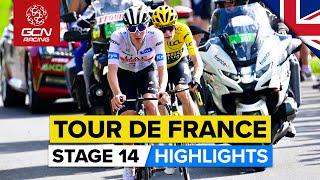 Big Alpine Day With Hair-Raising Descent To Finish! | Tour De France 2023 Highlights - Stage 14