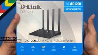 D-Link DIR-1253 AC1200 MU-MIMO Wi-Fi Gigabit Router - Unboxing