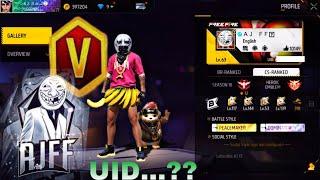 |AJ FF UID REVEAL|FREE FIRE|AJ FF|