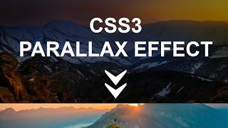 Pure CSS3 Parallax Effect on Website Scroll | Background Image Parallax Effect Using Only HTML & CSS