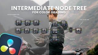 Intermediate Node Tree for Color Grading in Davinci Resolve 18