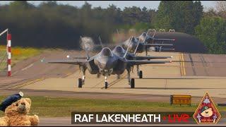 LIVE US AIR FORCE FIGHTER TOWN F-15 & F-35 ACTION • 48TH FIGHTER WING RAF LAKENHEATH 16.12.24