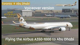 VOICE REVEAL! Etihad Airways Airbus A350-1041: Toronto  - Abu Dhabi  Trip Report (Economy)