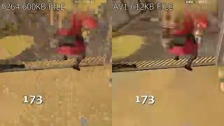 av1 vs h264 at extremely low bitrate