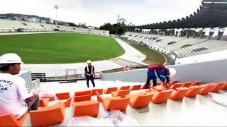 CAKEP‼️SINGLE SEAT MULAI DIPASANG, RUMPUT TUMBUH SUBUR MENGHIJAU, RENOVASI STADION SEGIRI SAMARINDA