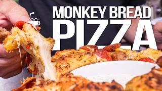 THE BEST MONKEY BREAD PIZZA (WITH HOMEMADE RANCH!) | SAM THE COOKING GUY