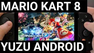 Emulating Mario Kart 8 Deluxe with Yuzu on Android | Galaxy S23 - Snapdragon 8 Gen 2 Adreno 740 GPU