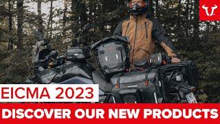 EICMA 2023 - we show you our LATEST PRODUCTS. Handguards, waterproof luggage, tank bags, and more.