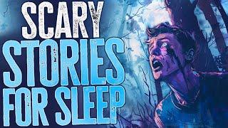 3+ Hours of Scary Stories for Sleep | with Rain and Fire Crackle Sounds | Black Screen Compilation