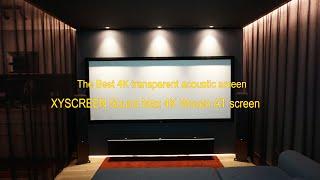 Customized size XYScreen Sound MAX 4K Woven AT projector screen Best home theater