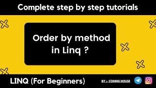 how to add order by in Linq query c# || order by in LINQ c# || LINQ