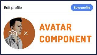 Avatar image input component with VueJS, Inertia, and Tailwind CSS