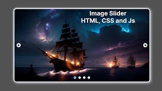 How to make Image Slider with HTML CSS and Javascript | Image Slider gallery