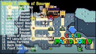 Super Mario World (SNES) (100%) (7|9) / World 7: Valley of Bowser [4:3/FHD@60]