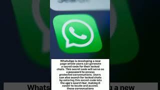 WhatsApp enhancing chat privacy with custom passwords for locked conversations #shorts