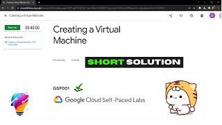 Creating a Virtual Machine || [GSP001] || Solution