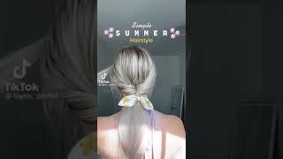 beautiful simple summer hairstyle  2021 #All_The_World_From_Home #Hairstyle