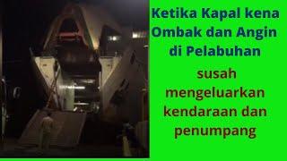 Cuaca Buruk Kapal Susah Bersandar di Dermaga #shorts