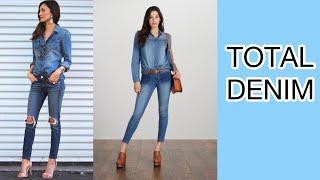 LOOKS EN MEZCLILLA / MODA PARA MUJER 2021 / TOTAL DENIM OUTFITS