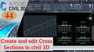 How to create and edit cross sections in civil 3D