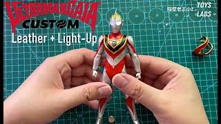 Tips custom SHF Leather and Light-Up Ultraman Gaia movable action figure