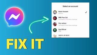 Fix: Select Account Messenger Problem 2022 || Fix Facebook Messenger problem 2022