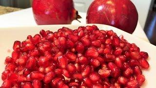 Как почистить ГРАНАТ за 3 минуты. Два способа.  How To Cut & Seed a Pomegranate. Two ways.