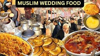 INDIAN MUSLIM WEDDING FOOD| EXOTIC WEDDING FOOD 2024| OLD DELHI FAMOUS MUGHLAI FOOD | NIKAH CEREMONY