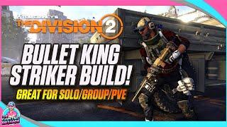 BULLET KING STRIKER BUILD | THE DIVISION 2 | SOLO GROUP PVE STRIKER BUILD!